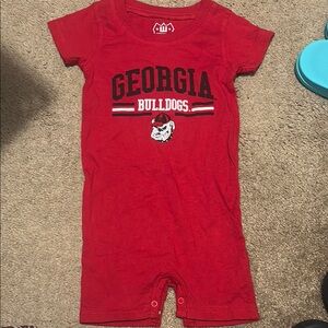 Georgia Bulldogs Red Kids Bodysuit